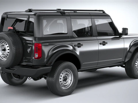 Bronco Base 4-Door 2021 3D Model