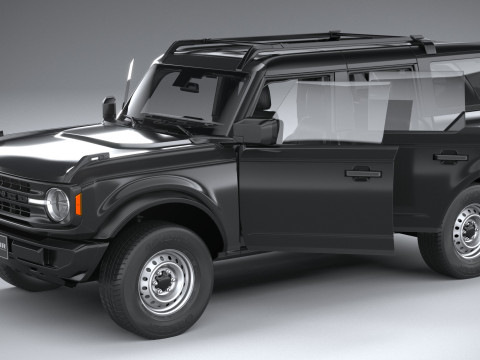 Bronco Base 4-Door 2021 3D मॉडल