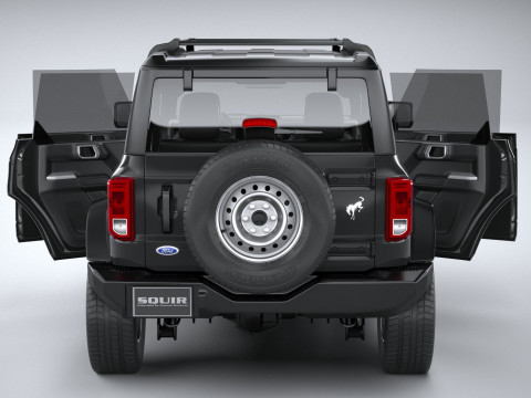 Bronco Base 4-Door 2021 3D मॉडल