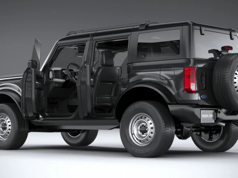 Bronco Base 4-Door 2021 3D Model