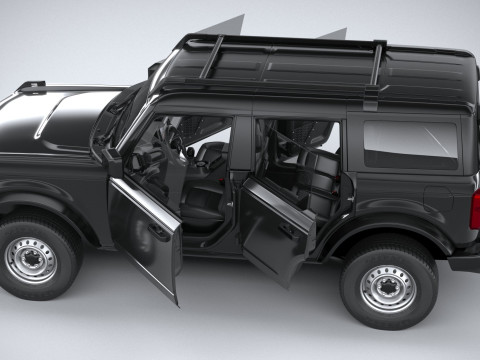 Bronco Base 4-Door 2021 3D मॉडल
