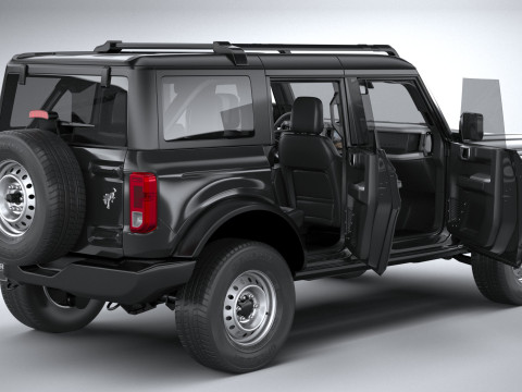 Bronco Base 4-Door 2021 3D मॉडल