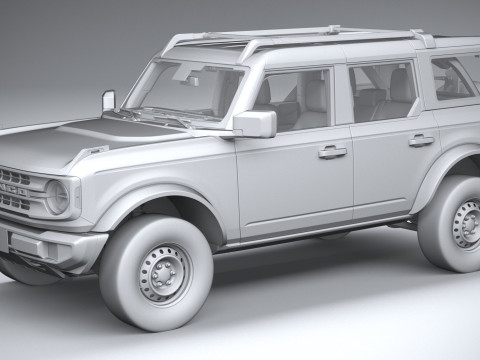 Bronco Base 4-Door 2021 3D मॉडल