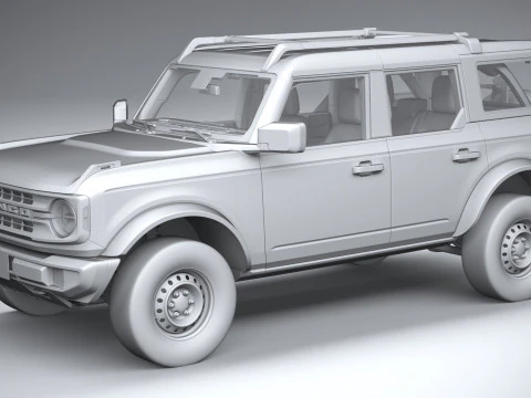 Bronco Base 4-Door 2021 3D Model
