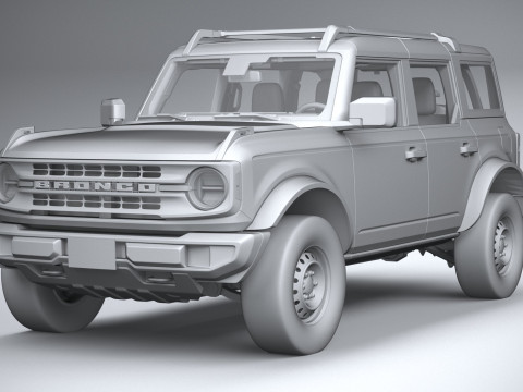 Bronco Base 4-Door 2021 3D मॉडल