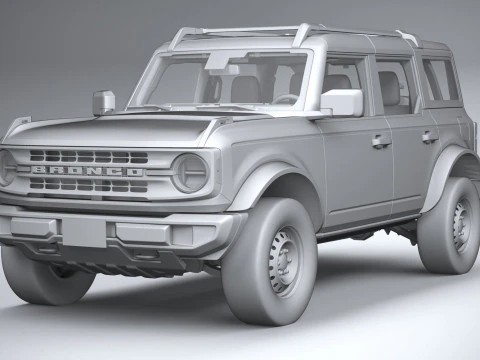 Bronco Base 4-Door 2021 3D Model