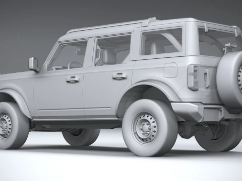 Bronco Base 4-Door 2021 3D Model