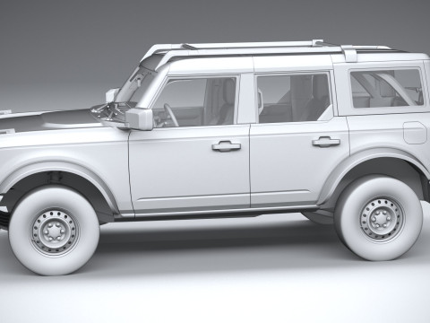 Bronco Base 4-Door 2021 3D मॉडल