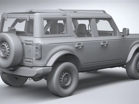 Bronco Base 4-Door 2021 3D Model