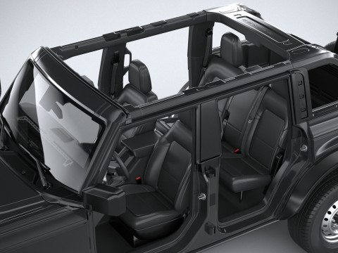Bronco Base 4-Door 2021 3D मॉडल