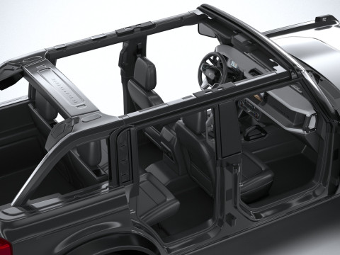 Bronco Base 4-Door 2021 3D मॉडल