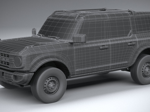 Bronco Base 4-Door 2021 3D मॉडल