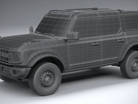 Bronco Base 4-Door 2021 3D Model