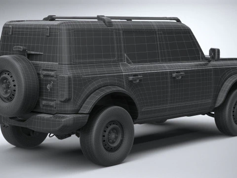Bronco Base 4-Door 2021 3D Model