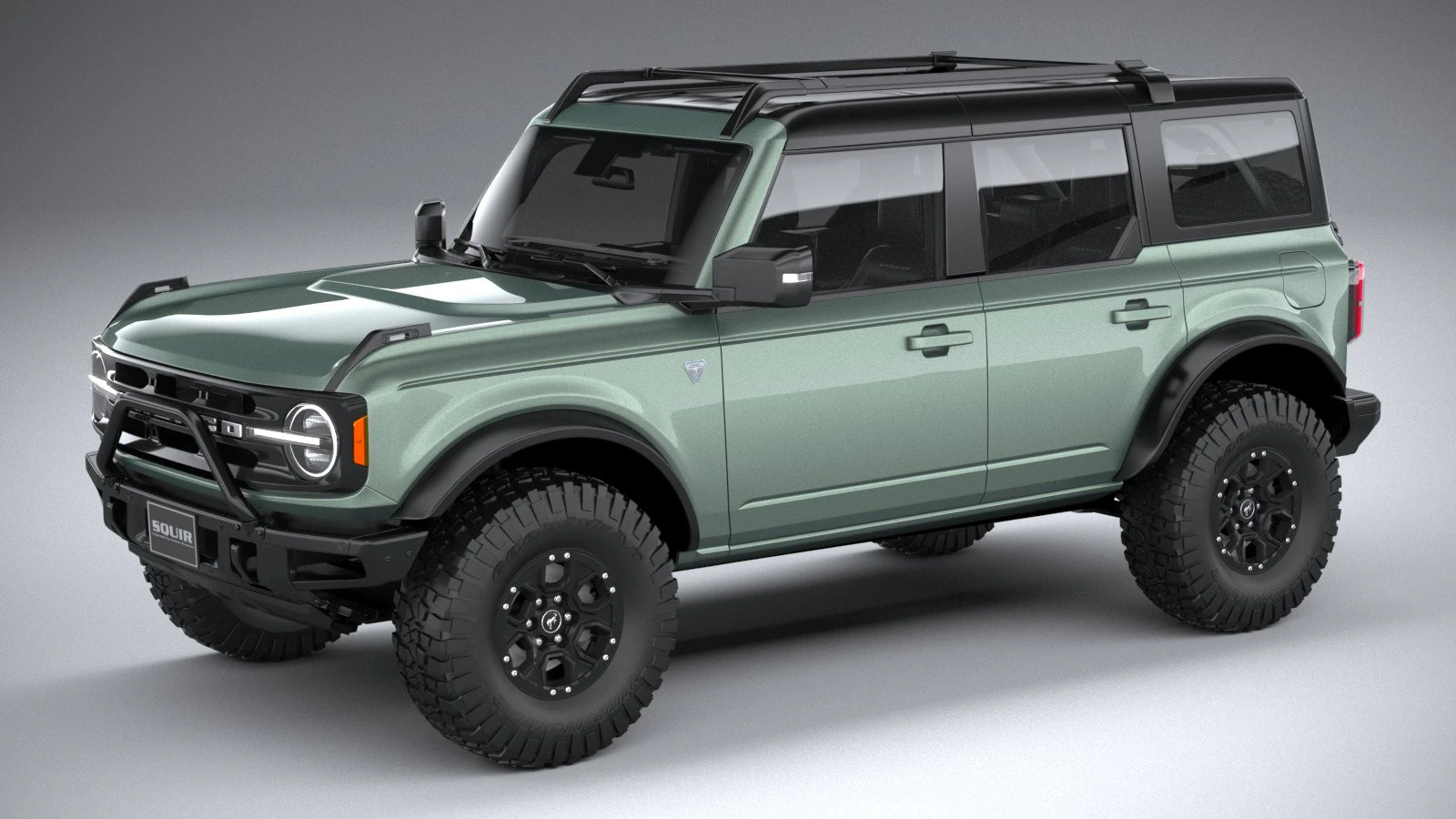 Bronco First Edition 4-door 2021 3D Model .c4d .max .obj .3ds .fbx .stl .blend