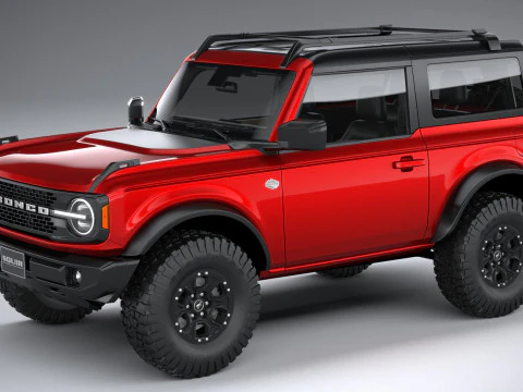 Bronco Wildtrak 2-дверний 2021р 3D Модель
