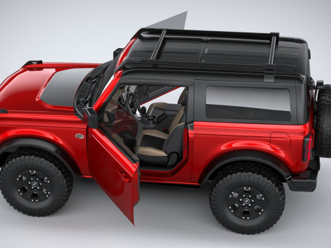 Bronco Wildtrak 2-door 2021 Modelo 3D