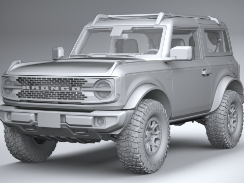 Bronco Wildtrak 2-door 2021 Modelo 3D