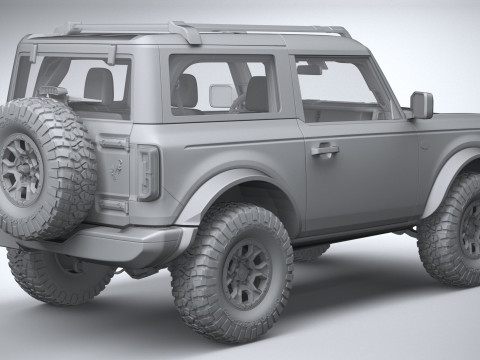 Bronco Wildtrak 2-door 2021 Modelo 3D