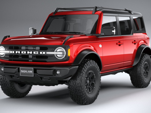 Bronco Wildtrak 4-door 2021 3D Model