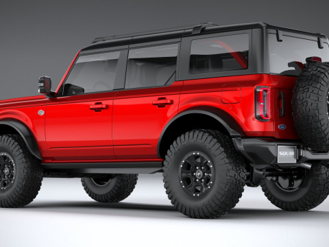 Bronco Wildtrak 4-door 2021 3D Model