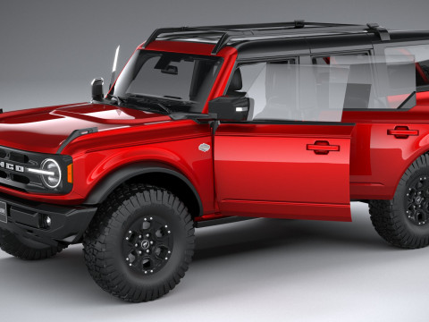 Bronco Wildtrak 4-door 2021 3D Model