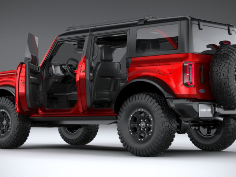 Bronco Wildtrak 4-door 2021 3D Model