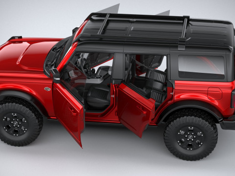 Bronco Wildtrak 4-door 2021 3D Model