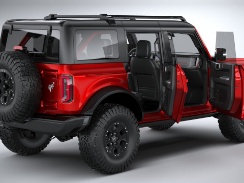Bronco Wildtrak 4-door 2021 3D Model
