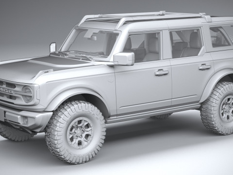 Bronco Wildtrak 4-door 2021 3D Model