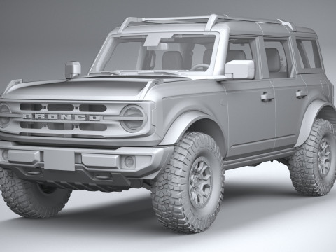 Bronco Wildtrak 4-door 2021 3D Model