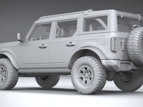 Bronco Wildtrak 4-door 2021 3D Model