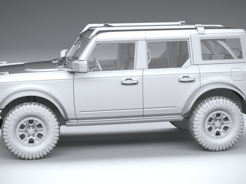 Bronco Wildtrak 4-door 2021 3D Model