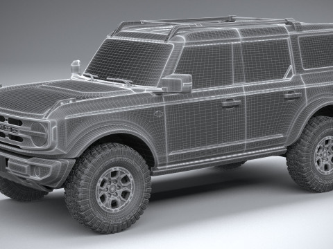 Bronco Wildtrak 4-door 2021 3D Model