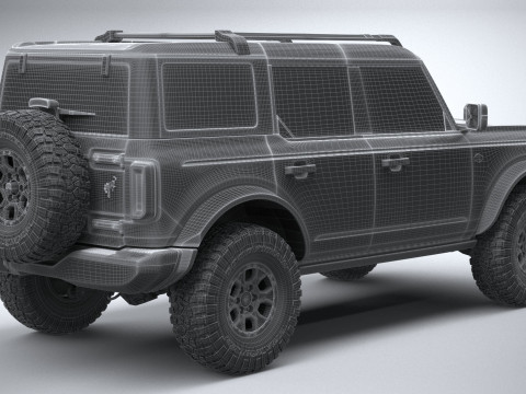 Bronco Wildtrak 4-door 2021 3D Model