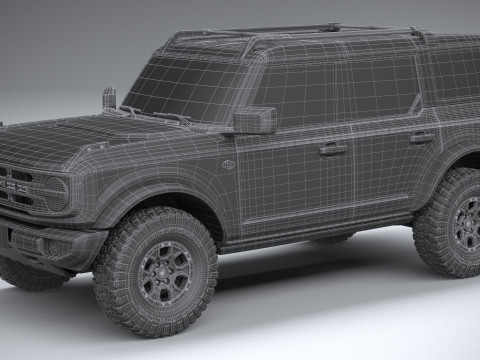 Bronco Wildtrak 4-door 2021 3D Model