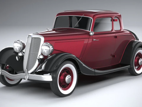 F1934 Coupe 3D Model