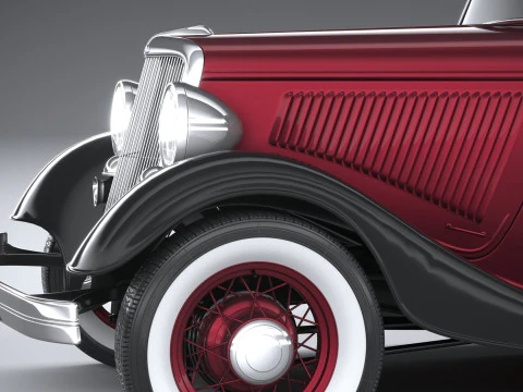 F1934 Coupe 3D Model