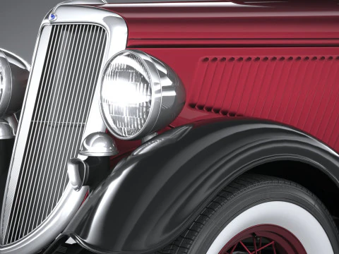 F1934 Coupe 3D Model