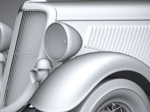 F1934 Coupe 3D Model