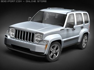 Jeep Liberty 2008 SUV 3D 모델