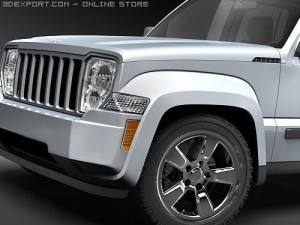 Jeep Liberty 2008 SUV 3D 모델