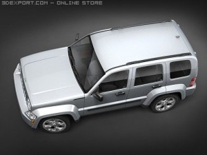 Jeep Liberty 2008 SUV 3D 모델