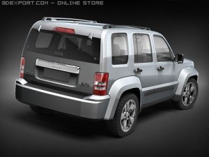Jeep Liberty 2008 SUV 3D 모델