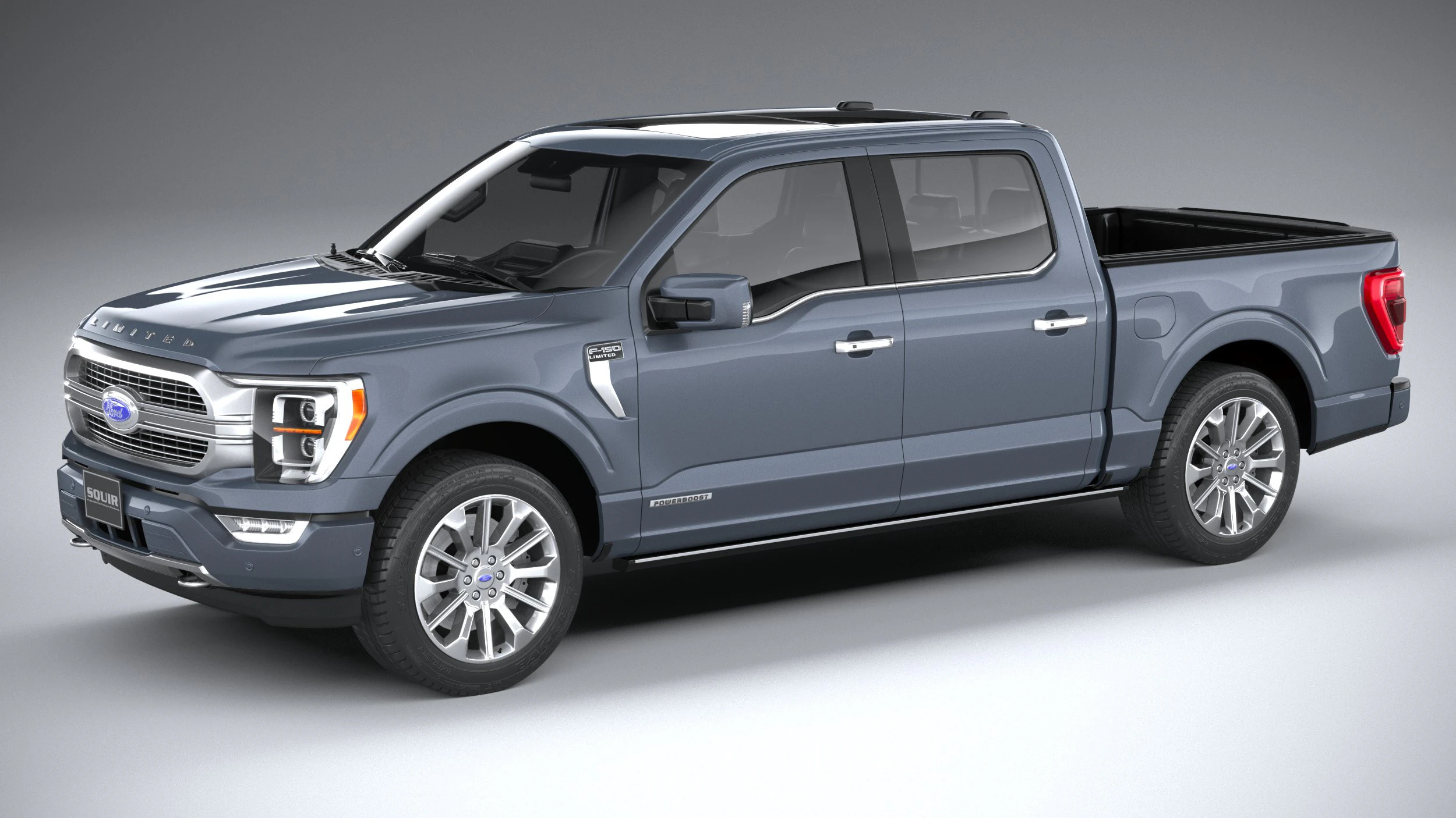 F-150 Limited 2021 3D Model .c4d .max .obj .3ds .fbx .stl .blend 