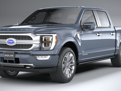 F-150 Limited 2021 3D मॉडल