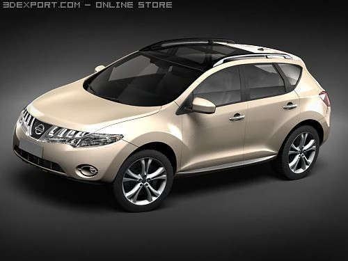 Nissan Murano 2008 3D Model .c4d .max .obj .3ds .fbx .stl .blend 