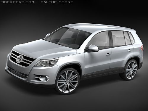 Volkswagen Tiguan 3Dモデル .c4d .max .obj .3ds .fbx .stl .blend 