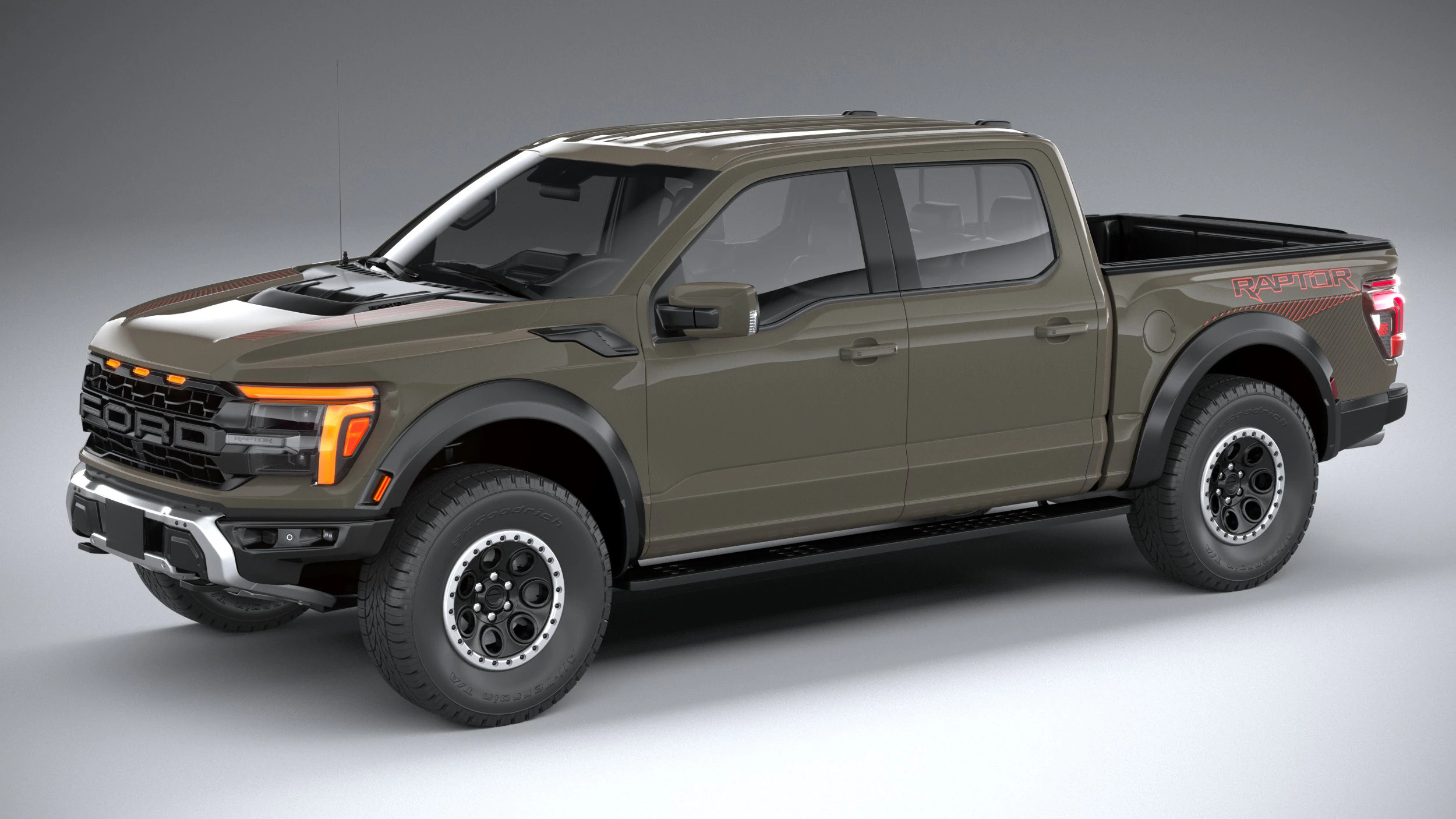 F-150 Raptor 2024 3D Model .c4d .max .obj .3ds .fbx .stl .blend 