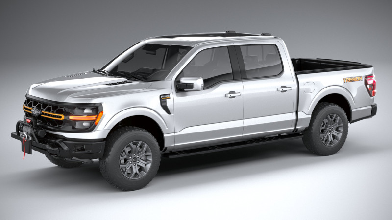 F-150 Tremor 2024 3D Model .c4d .max .obj .3ds .fbx .stl .blend
